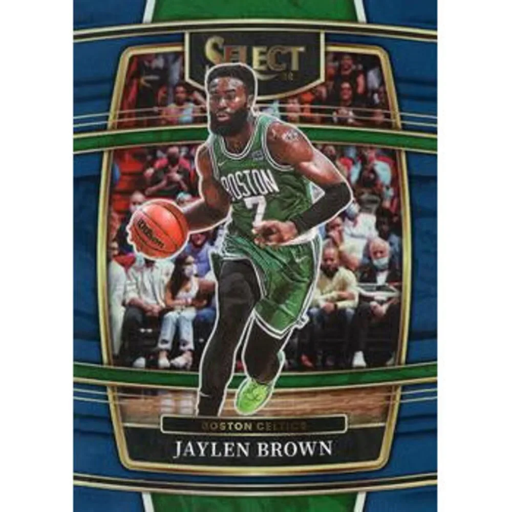 2021-22 Panini Select Jaylen Brown Blue Prizm #67 Boston Celtics
